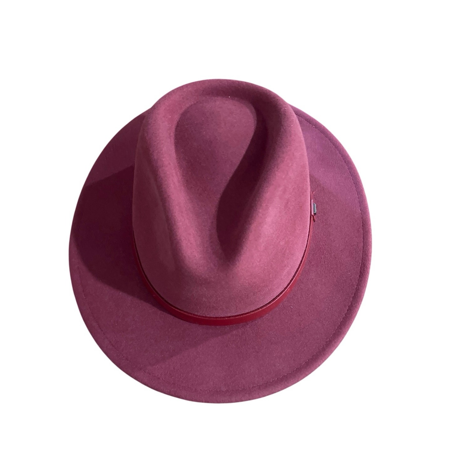 Brixton Messer Fedora Unisex Felted Wool Faux Leather Band Sz M Nwt Cowboy — image 2 of 6